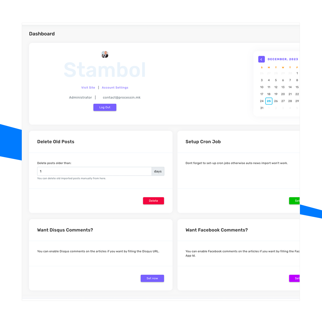 Automated RSS News Aggregator (Google News Clone) — Product image